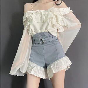 White Off-Shoulder Blouse